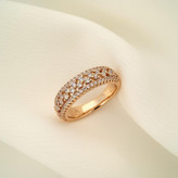حلقه و پشت حلقه زنانه ژوپینگ مدل R00100