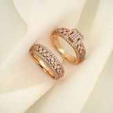 حلقه و پشت حلقه زنانه ژوپینگ مدل R00100